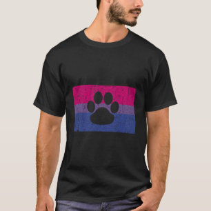Camiseta Biual Furry Bi Primo Bandeira Furries Fandom Paw