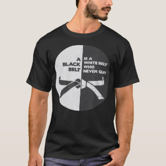 Camiseta BJJ Black belt é um cinto branco que nunca desisti