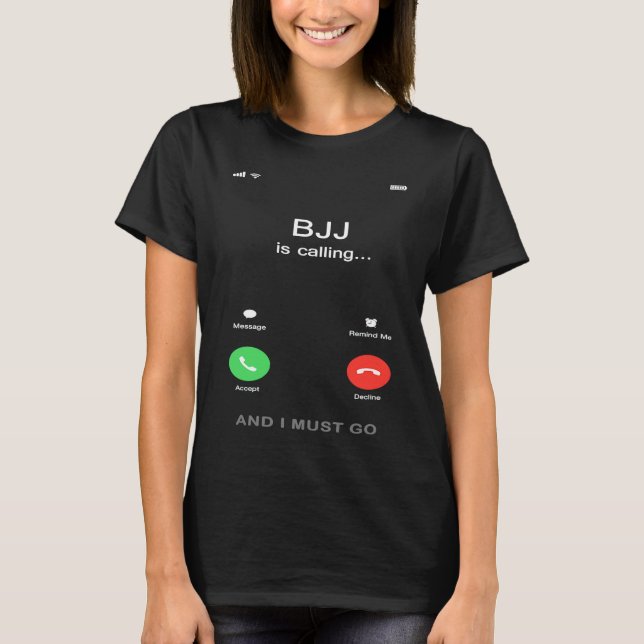 Camiseta BJJ calls  Brazilian Jiu Jitsu (Frente)