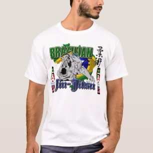 Camiseta BJJ embandeira o mundo de Jiu-Jitsu