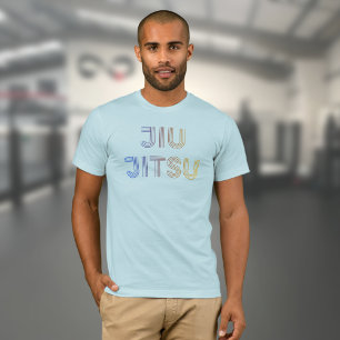 Camiseta BJJ Funky Brasil Jiu Jitsu Light Blue