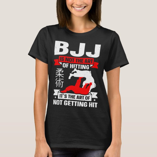 Camiseta BJJ Is Not The Art Of Hitting Jiu Jitsu 4 (Frente)