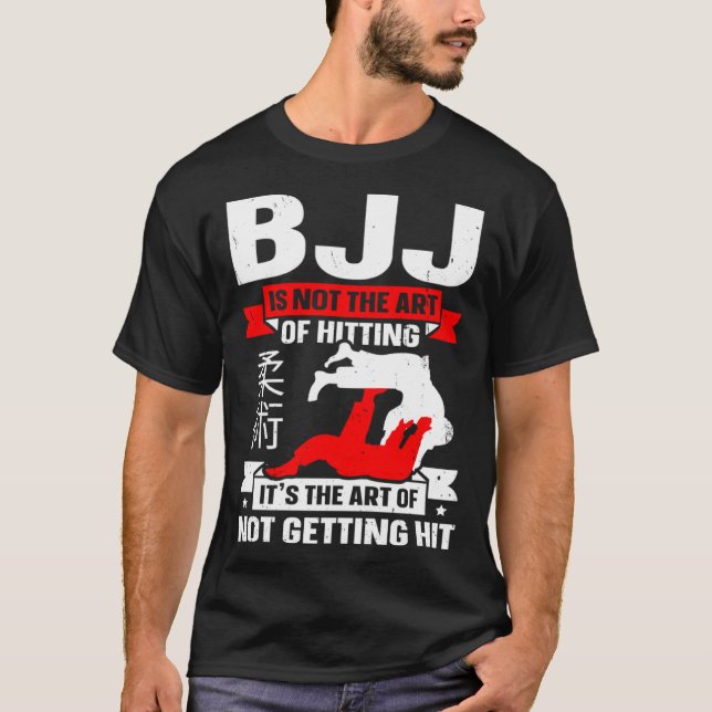 Camiseta BJJ Is Not The Art Of Hitting Jiu Jitsu 4 (Frente)