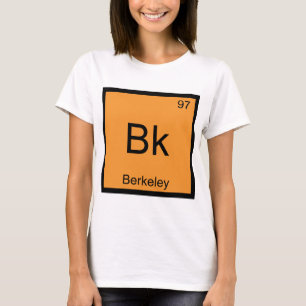 Camiseta Bk - Símbolo de Elemento de Química de Berkeley Ca