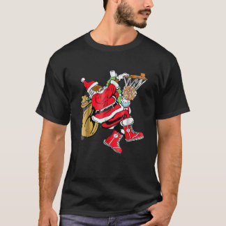 Camiseta Black African American Santa Claus Basbasquetebol