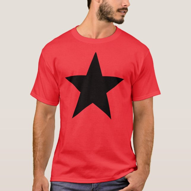 Camiseta Black Anarchy estrela (clássico) (Frente)