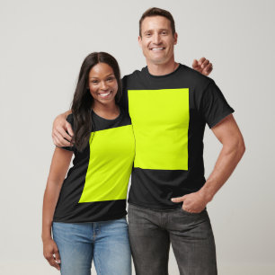 Camiseta Black and Bright Chartreuse
