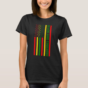 Camiseta Black and Educated American Flag Black History Mon