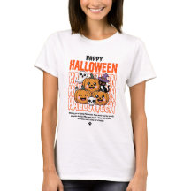 Black and Orange Grunge Halloween Cat & Pumpkin 