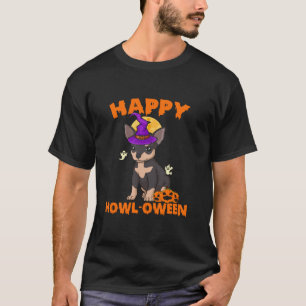 Camiseta Black And Tan Chihuahua Witume Dog Happy Ha