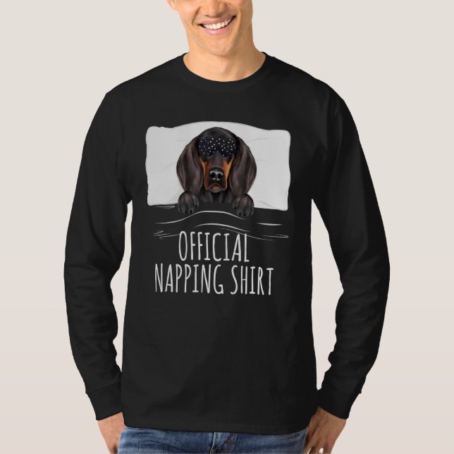 Camiseta Black and Tan Coonhound Oficial (Máscara Negra E T (Frente)