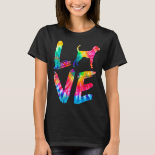 Camiseta Black And Tan Coonhound Tie Love Dog Mãe Pai