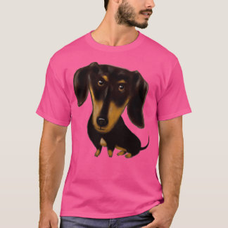 Camiseta Black and Tan Dachshund