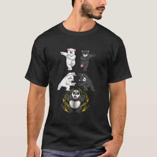 Camiseta Black And White Bear Into Panda Fusion