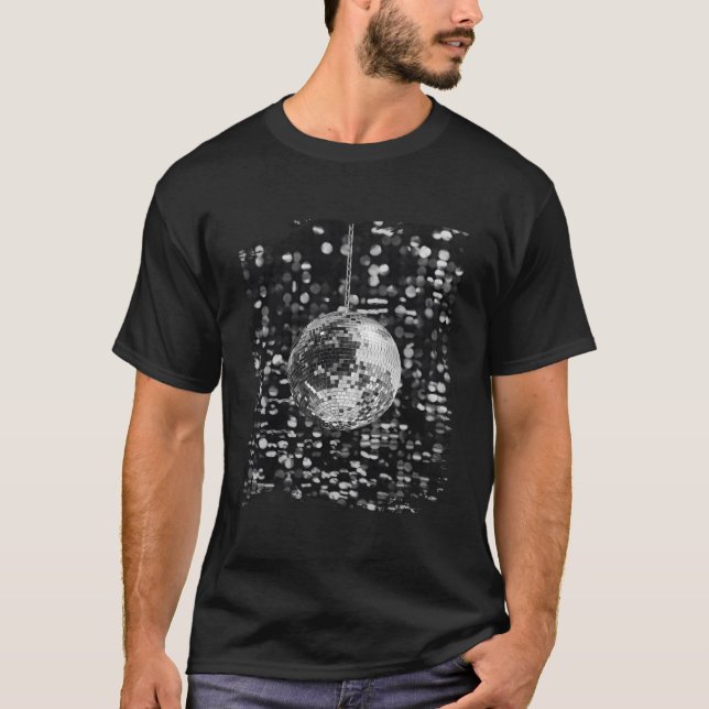 Camiseta Black And White Disco Ball Club (Frente)