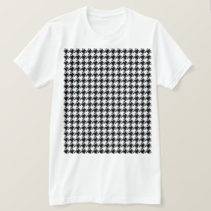 Camiseta Black and White Houndstooth by Shirley Taylor