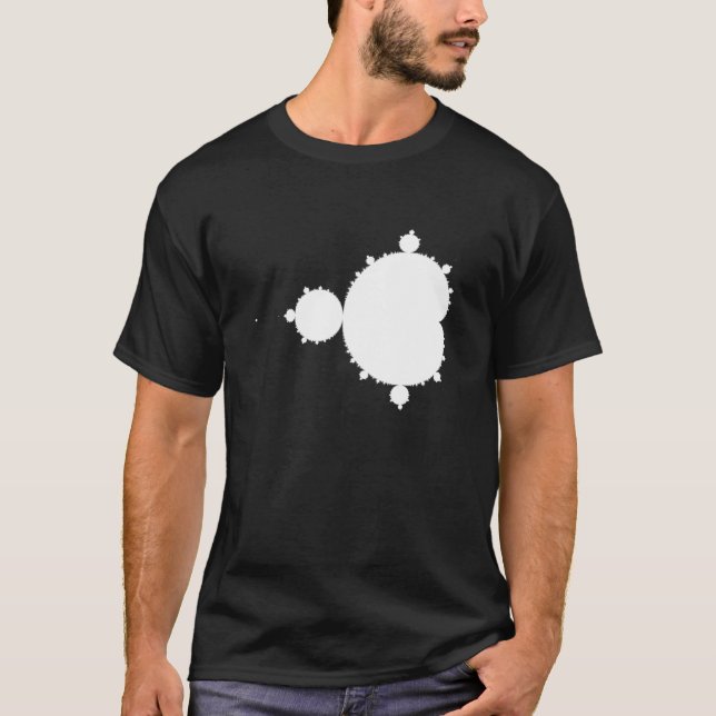 Camiseta Black and White Mandelbrot (Frente)