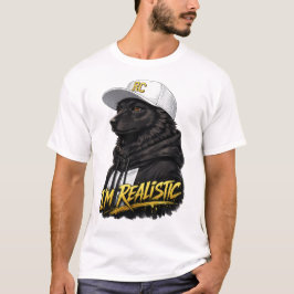 Camiseta Black Anime Dog Streetwear Art | I'm Realistic