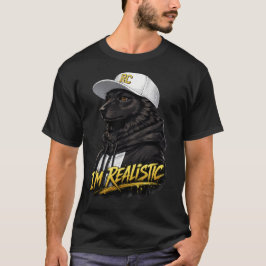 Camiseta Black Anime Dog Streetwear Art | I'm Realistic
