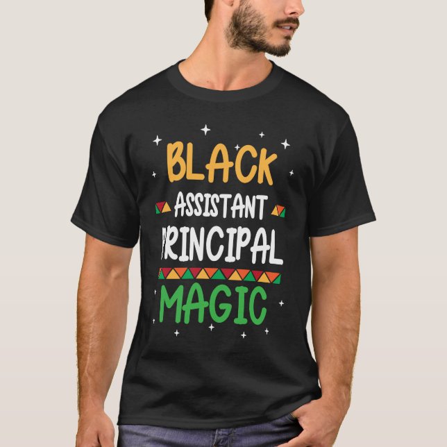 Camiseta Black Assistant Principal Magic Black history Mont (Frente)