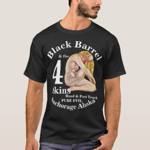 Camiseta Black Barrel 4 Skins Banda Anchorage AK Foreskins