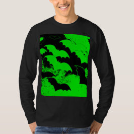 Camiseta Black Bats Em Voo Verde