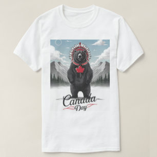 Camiseta Black Bear Canadian Heritage Canada Day