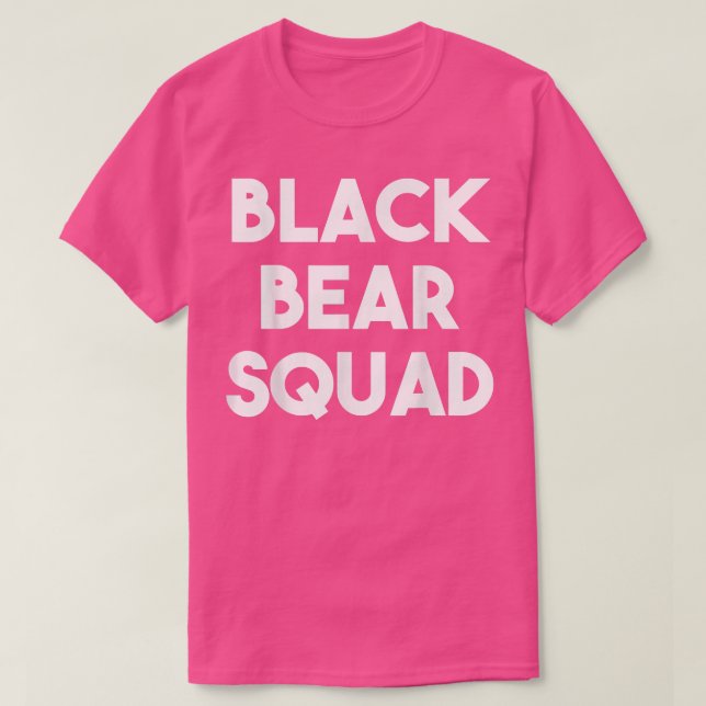 Camiseta Black Bear Squad - Funny  (Frente do Design)