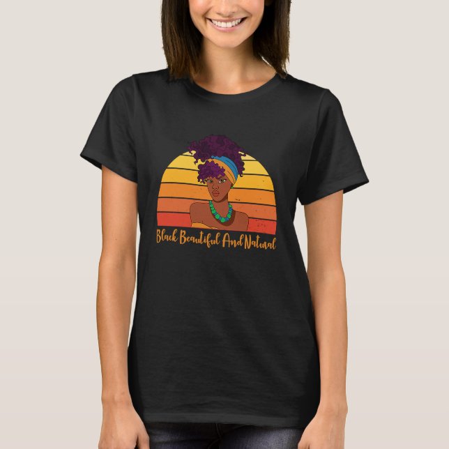 Camiseta Black Beauty Lover Black É Bonito Beau Africano (Frente)