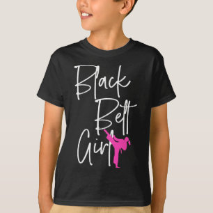 Camiseta Black Belt Girl Karate Jiu Jitsu Taekwondo Martial