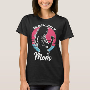 Camiseta Black Belt Mãe Artes Marciais Karate Jiu-jitsu Tae