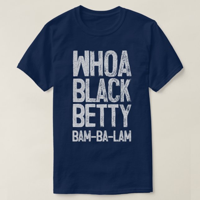 Camiseta Black Betty Ram Jam (Frente do Design)