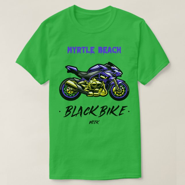 Camiseta Black Bike Week Myrtle Beach (Frente do Design)