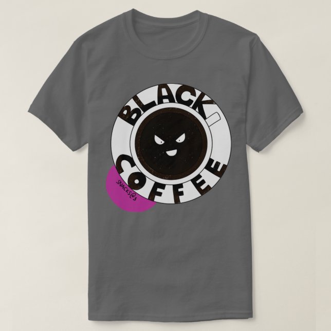 Camiseta Black black black coffee (Frente do Design)
