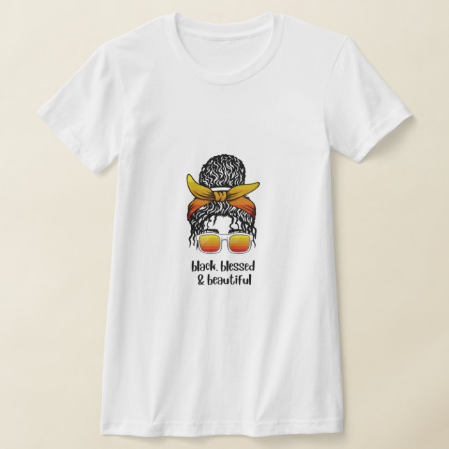 Camiseta Black Blessed & Beautiful Woman’s T‑Shirt (Postura )