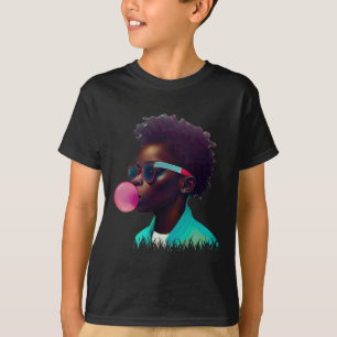 Camiseta Black Boy Joy Bubble Gum Divertido African Melanin