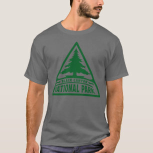 Camiseta Black Canyon National Park Tree Triangle Green