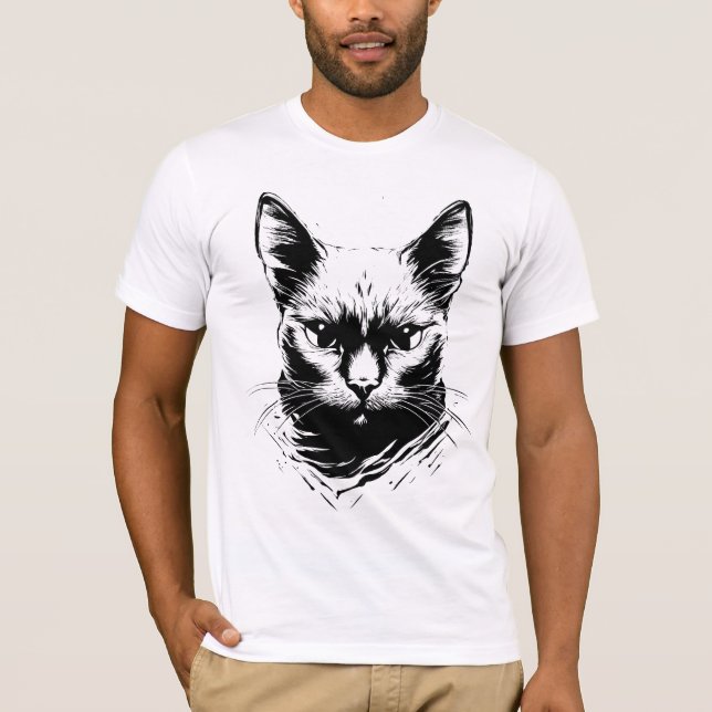 Camiseta Black Cat (Frente)