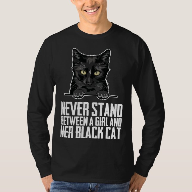 Camiseta Black cat  Black cats  Black kitten (Frente)
