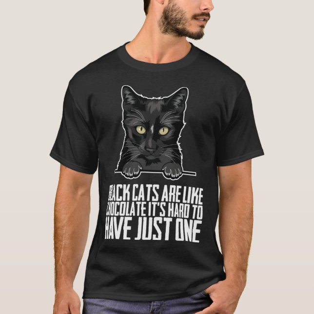 Camiseta Black cat  Black cats  Black kitten (Frente)
