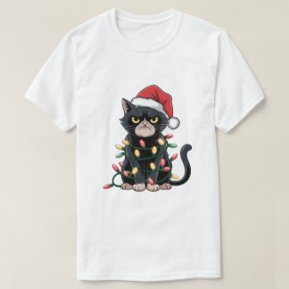 Camiseta Black Cat Christmas Edition