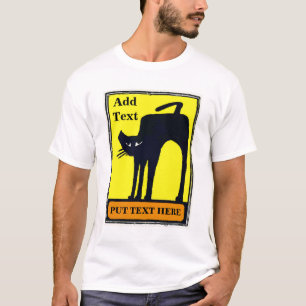 Camiseta Black Cat Club, editar texto