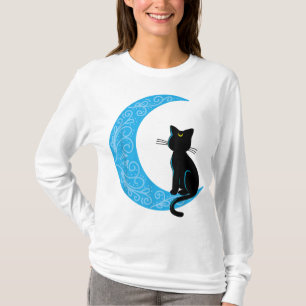 Camiseta Black Cat Crescent Moon Sailor Mãe