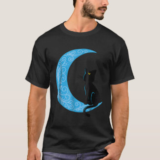 Camiseta Black Cat Crescent Moon Sailor Mãe