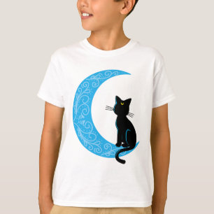 Camiseta Black Cat Crescent Moon Sailor Mãe