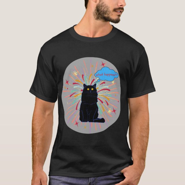 Camiseta Black Cat Firecrackers (Frente)