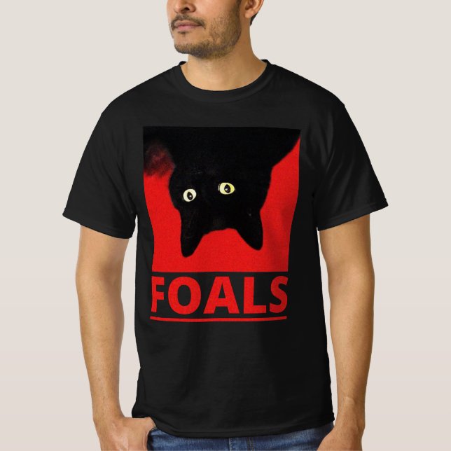 Camiseta Black Cat Foals Tour 2019 TShirt, Black Cat Shirt (Frente)