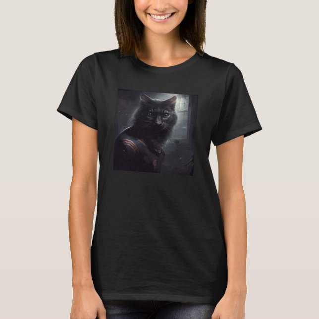 Camiseta Black Cat Football Video Games (Frente)