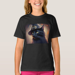 Camiseta Black Cat Halloween