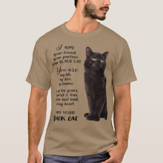 Camiseta Black Cat I Am Your Black Cat Padres Dia de as mãe